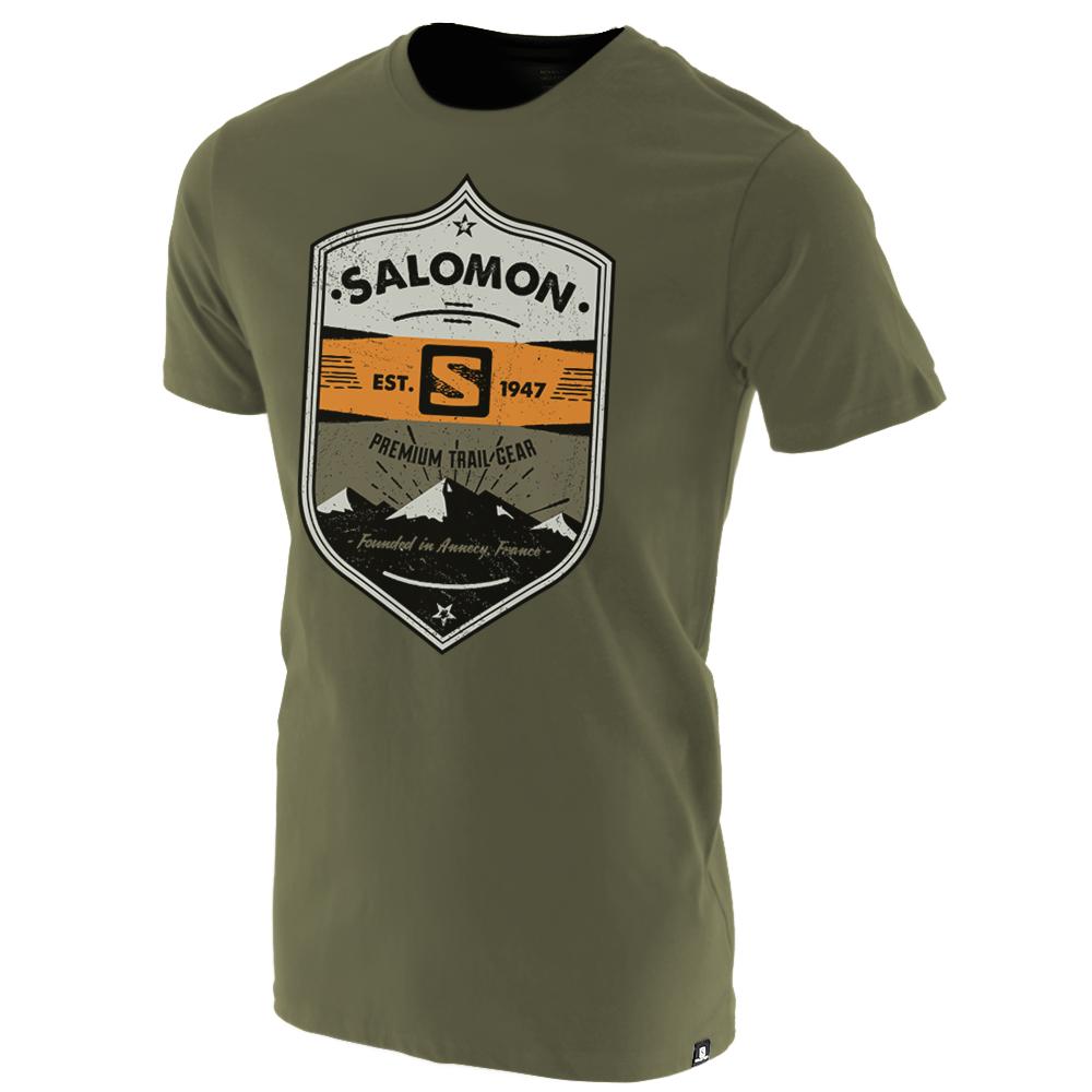 Camisetas Salomon Niños Verde Oliva - Salomon Argentina ISLA SS B,674182-KZU